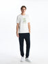 LC Waikiki Crew Neck Printed Combed Cotton Men's T-Shirt